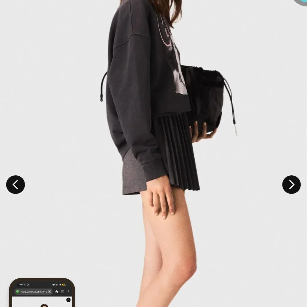 Maje Celine Dion 100% Cotton sweatshirt M - Picture 2 of 9